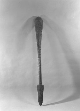  <em>Club</em>. Wood, pigment, 7 x 2 x 66 in. (17.8 x 5.1 x 167.6 cm). Brooklyn Museum, Gift of Marcia and John Friede and Mrs. Melville W. Hall, 87.218.74. Creative Commons-BY (Photo: Brooklyn Museum, 87.218.74_bw.jpg)