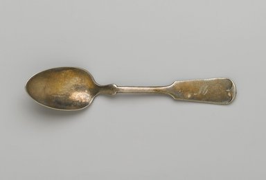 1847 Rogers Brothers. <em>Teaspoon</em>, ca. 1890. Silver plate, 6 x 2 1/4 in. (15.2 x 5.7 cm). Brooklyn Museum, Gift of Dr. and Mrs. George Liberman, 87.223.6. Creative Commons-BY (Photo: Brooklyn Museum, 87.223.6_PS2.jpg)
