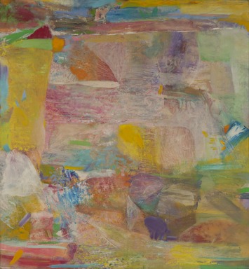 Robert Natkin (American, 1930–2010). <em>Event</em>, 1959. Oil on canvas, frame: 53 × 49 × 2 in. (134.6 × 124.5 × 5.1 cm). Brooklyn Museum, Gift of Evelyn A. J. Hall, 87.237.2. © artist or artist's estate (Photo: Brooklyn Museum, 87.237.2_cropped_PS22.jpg)