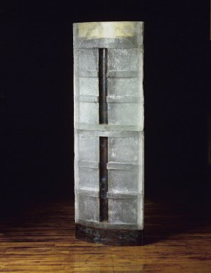 Howard Ben Tré (American, born 1949). <em>Second Figure</em>, 1986. Cast - glass, patinated copper, gold leaf, 79 1/4 x 28 x 11 in. (201.3 x 71.1 x 27.9 cm). Brooklyn Museum, Purchased with funds given by Harry Kahn, 87.3a-b. © artist or artist's estate (Photo: Brooklyn Museum, 87.3a-b.jpg)