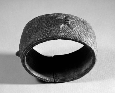 Baule. <em>Anklet</em>, 19th century or earlier. Copper alloy, 2 x 4 3/4 in. Brooklyn Museum, Gift of Drs. John I. and Nicole Dintenfass, 88.188.2. Creative Commons-BY (Photo: Brooklyn Museum, 88.188.2_bw.jpg)