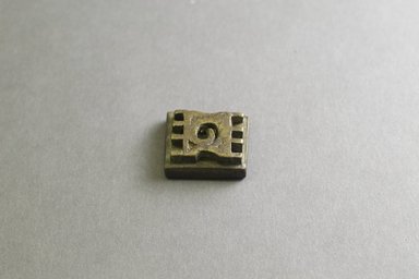 Akan. <em>Gold-weight (abrammuo): geometric</em>, 19th-20th century. Copper alloy, 1 1/4 x 1 x 1/2in. (3.2 x 2.5 x 1.3cm). Brooklyn Museum, Gift of Mr. and Mrs. Franklin H. Williams, 88.192.132. Creative Commons-BY (Photo: Brooklyn Museum, 88.192.132_front_PS5.jpg)