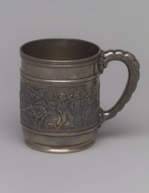 Tiffany & Company (American, founded 1853). <em>Mug (Christening Cup)</em>, ca. 1907. Silver, 3 1/2 x 4 1/2 x 3 in. (8.9 x 11.4 x 7.6 cm). Brooklyn Museum, Gift of Helen Wilson, 88.65.6. Creative Commons-BY (Photo: Brooklyn Museum, 88.65.6.jpg)