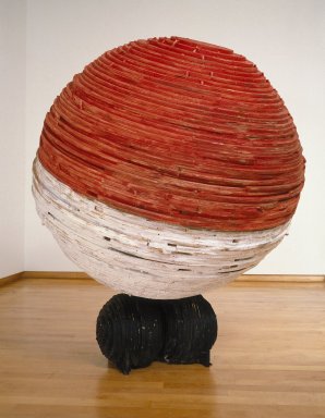 Heide Ann Fasnacht (American, born 1951). <em>Capstan</em>, 1988. Wood, paint, 69 x 60 in. (175.3 x 152.4 cm). Brooklyn Museum, Purchased with funds given by Harry Kahn, 88.72. © artist or artist's estate (Photo: Brooklyn Museum, 88.72_SL1.jpg)