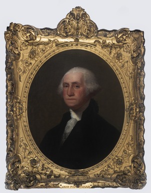 James Frothingham (American, 1786-1864). <em>George Washington (after Gilbert Stuart)</em>, ca. 1860. Oil on canvas, 30 1/8 x 25 3/16 in. (76.5 x 64 cm). Brooklyn Museum, Transferred from the Brooklyn Institute of Arts and Sciences to the Brooklyn Museum, 97.37 (Photo: Brooklyn Museum, 97.37_PS11.jpg)