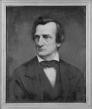 Philip Spooner Harris (American, 1824-1884). <em>William Maxwell Evarts</em>, 1875. Oil on canvas, 24 × 20 in. (61 × 50.8 cm). Brooklyn Museum, Gift of Mrs. Samuel Bowne Duryea, 98.8 (Photo: Brooklyn Museum, 98.8_bw_SL1.jpg)