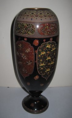  <em>Vase, One of Pair</em>, 19th century. Glass, enamel, metal, height: 10 in.  (25.4 cm); diameter: 4 in. (10.2 cm). Brooklyn Museum, Gift of Mrs. William E. S. Griswold in memory of her father, John Sloane, 41.980.45.2. Creative Commons-BY (Photo: Brooklyn Museum, COLL.41.980.45.2.jpg)