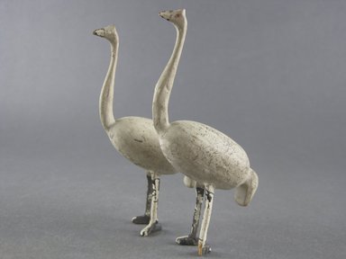  <em>Pair of Ostrich</em>, ca. 1880. Pine, pigment Brooklyn Museum, Gift of Mr. and Mrs. Alastair B. Martin, the Guennol Collection, 72.13.129a-b (Photo: Brooklyn Museum, COLL.72.13.129a-b.jpg)