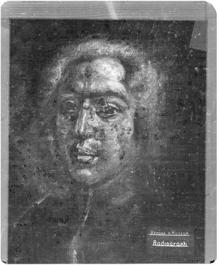 Vittore Ghislandi, called Fra' Galgario (Italian, 1655-1743). <em>Portrait of a Man</em>, n.d. Oil on canvas, 24 x 13 in. (61 x 33 cm). Brooklyn Museum, Museum Collection Fund
, 11.557 (Photo: Brooklyn Museum, CONS.11.557_1958_xrs.jpg)