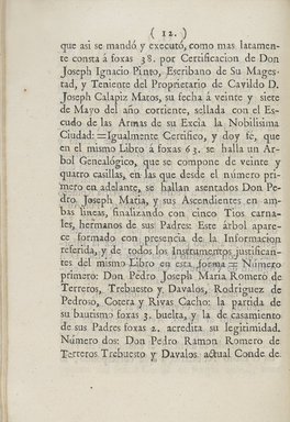  <em>Testimonies of the Legitimacy, Purity of Blood, and Nobility of the Counts of Regla</em>, 1803. Bound volume, 8 3/16 in. (20.8 cm). Brooklyn Museum, Museum Collection Fund and Dick S. Ramsay Fund, 52.166.72 (Photo: , CS109_T28_p012_52.166.72_PS6.jpg)
