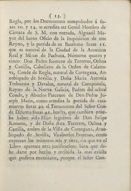  <em>Testimonies of the Legitimacy, Purity of Blood, and Nobility of the Counts of Regla</em>, 1803. Bound volume, 8 3/16 in. (20.8 cm). Brooklyn Museum, Museum Collection Fund and Dick S. Ramsay Fund, 52.166.72 (Photo: , CS109_T28_p013_52.166.72_PS6.jpg)