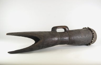  <em>Drum</em>. Wood, skin, metal, 5 1/8 x 26 in. (13 x 66 cm). Brooklyn Museum, Brooklyn Museum Collection, 00.147. Creative Commons-BY (Photo: Brooklyn Museum, CUR.00.147_PS5.jpg)