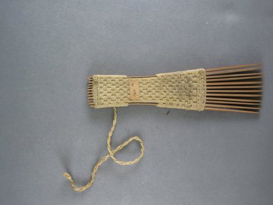  <em>Comb</em>. Light brown reed Brooklyn Museum, Brooklyn Museum Collection, 00.99.16. Creative Commons-BY (Photo: Brooklyn Museum, CUR.00.99.16_view1.jpg)