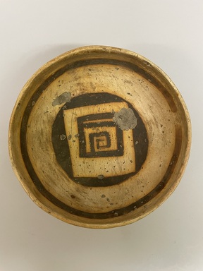 Hopi Pueblo. <em>Bowl with Black on Cream Decoration</em>, early 14th century. Clay, slip, 3 3/4 x 3 3/4 x 8 1/4in. (9.5 x 9.5 x 21cm). Brooklyn Museum, By exchange, 01.1535.2208. Creative Commons-BY (Photo: Brooklyn Museum, CUR.01.1535.2208_view02.jpg)