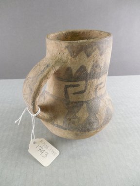 Ancient Pueblo. <em>Pitcher</em>. Clay, slip, 5 1/8 x 4 7/8 in. (13 x 12.4 cm). Brooklyn Museum, Gift of Charles A. Schieren, 01.1538.1743. Creative Commons-BY (Photo: Brooklyn Museum, CUR.01.1538.1743_view1.jpg)