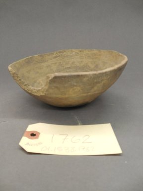 Ancient Pueblo (Anasazi). <em>Bowl</em>. Clay, slip, 3 1/4 x 7 in. (8.3 x 17.8 cm). Brooklyn Museum, Gift of Charles A. Schieren, 01.1538.1762. Creative Commons-BY (Photo: Brooklyn Museum, CUR.01.1538.1762_view1.jpg)