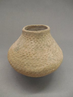 Ancient Pueblo. <em>Coiled Jar</em>. Clay, slip, 5 3/4 x 6 3/8 in. (14.6 x 16.2 cm). Brooklyn Museum, Gift of Charles A. Schieren, 01.1538.1766. Creative Commons-BY (Photo: Brooklyn Museum, CUR.01.1538.1766.jpg)