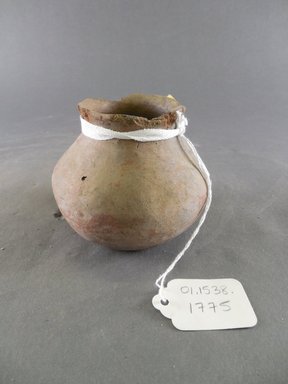 Ancient Pueblo. <em>Jar</em>. Clay, slip, 3 1/4 x 3 1/2  in. (8.3 x 8.9 cm). Brooklyn Museum, Gift of Charles A. Schieren, 01.1538.1775. Creative Commons-BY (Photo: Brooklyn Museum, CUR.01.1538.1775.jpg)