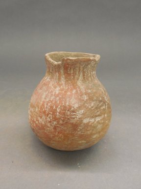 Ancient Pueblo (Anasazi). <em>Small Redware Jar</em>. Clay, slip, 4 x 3 3/4 in. (10.2 x 9.5 cm). Brooklyn Museum, Gift of Charles A. Schieren, 01.1538.1777. Creative Commons-BY (Photo: Brooklyn Museum, CUR.01.1538.1777.jpg)