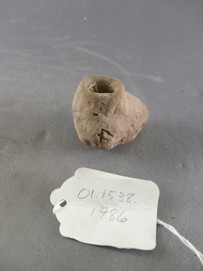 Ancient Pueblo (Anasazi). <em>Miniature Jar</em>. Clay, 1 3/4 x 2 1/8 in. (4.4 x 5.4 cm). Brooklyn Museum, Gift of Charles A. Schieren, 01.1538.1786. Creative Commons-BY (Photo: Brooklyn Museum, CUR.01.1538.1786.jpg)