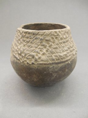 Ancient Pueblo (Anasazi). <em>Jar</em>. Clay, 3 3/4 x 4 1/4 in. (9.5 x 10.8 cm). Brooklyn Museum, Gift of Charles A. Schieren, 01.1538.1799. Creative Commons-BY (Photo: Brooklyn Museum, CUR.01.1538.1799.jpg)