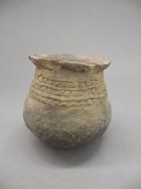 Ancient Pueblo (Anasazi). <em>Jar</em>. Clay, 3 1/2 x 4 1/4 in. (8.9 x 10.8 cm). Brooklyn Museum, Gift of Charles A. Schieren, 01.1538.1800. Creative Commons-BY (Photo: Brooklyn Museum, CUR.01.1538.1800.jpg)