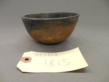 Ancient Pueblo. <em>Bowl</em>, 700-1050 C.E. Clay, 2 1/2 x 4 7/8 in.  (6.4 x 12.4 cm). Brooklyn Museum, Gift of Charles A. Schieren, 01.1538.1815. Creative Commons-BY (Photo: Brooklyn Museum, CUR.01.1538.1815.jpg)