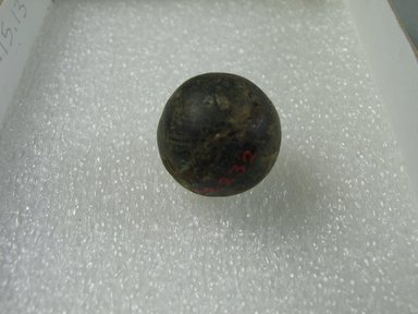  <em>Opaque Green Marble</em>. Glass, diam.: 3/4 in. (1.9 cm). Brooklyn Museum, Gift of the Egypt Exploration Fund, 02.232. Creative Commons-BY (Photo: , CUR.02.232_view01.jpg)