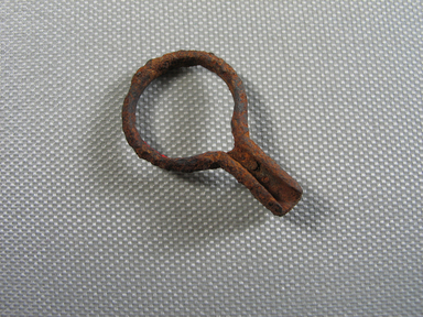  <em>Key</em>, ca. 2nd-3rd century C.E. Iron, 3/8 × 15/16 × 1 9/16 in. (1 × 2.4 × 3.9 cm). Brooklyn Museum, Gift of the Egypt Exploration Fund, 02.234. Creative Commons-BY (Photo: , CUR.02.234_view01.jpg)