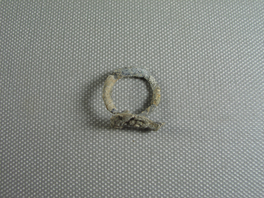  <em>Ring with Bust of Serapis</em>, 200-325 C.E. Lead, 7/8 × 13/16 in. (2.3 × 2.1 cm). Brooklyn Museum, Gift of the Egypt Exploration Fund, 02.246. Creative Commons-BY (Photo: , CUR.02.246_view01.jpg)