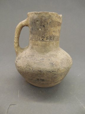 Ancient Pueblo (Anasazi). <em>Decorated Pitcher</em>. Clay, slip, 4 3/4 x 4 1/4 in. (12.1 x 10.8 cm). Brooklyn Museum, Gift of Charles A. Schieren, 02.256.2821. Creative Commons-BY (Photo: Brooklyn Museum, CUR.02.256.2821.jpg)