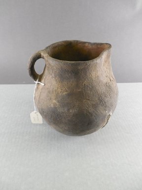 Ancient Pueblo. <em>Pitcher</em>. Clay, slip, 6 3/4 x 4 1/8 in. (17.1 x 10.5 cm). Brooklyn Museum, Riggs Pueblo Pottery Fund, 02.257.2343. Creative Commons-BY (Photo: Brooklyn Museum, CUR.02.257.2343.jpg)
