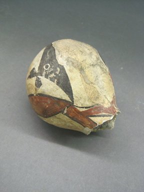 Haak’u (Acoma Pueblo). <em>Canteen or Jar</em>, late 19th century. Clay, slip, 9 1/4 in.  (23.5 cm). Brooklyn Museum, Riggs Pueblo Pottery Fund, 02.257.2407. Creative Commons-BY (Photo: Brooklyn Museum, CUR.02.257.2407_comp2.jpg)