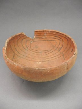 Ancient Pueblo. <em>Bowl</em>. Clay, slip, 4 7/8 x 9 7/8 in. (12.4 x 25.1 cm). Brooklyn Museum, Riggs Pueblo Pottery Fund, 02.257.2497. Creative Commons-BY (Photo: Brooklyn Museum, CUR.02.257.2497_view1.jpg)
