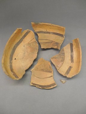 Ancient Pueblo. <em>Bowl</em>. Clay, slip, pigment, 4 x 8 1/2 in. (10.2 x 21.6 cm). Brooklyn Museum, Riggs Pueblo Pottery Fund, 02.257.2498. Creative Commons-BY (Photo: Brooklyn Museum, CUR.02.257.2498.jpg)