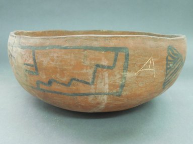 Ancient Pueblo (Anasazi). <em>Bowl</em>. Clay, slip, 4 1/8 x 9 in. (10.5 x 22.9 cm). Brooklyn Museum, Riggs Pueblo Pottery Fund, 02.257.2510. Creative Commons-BY (Photo: Brooklyn Museum, CUR.02.257.2510_detail2.jpg)