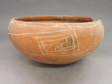 Ancient Pueblo. <em>Bowl</em>. Clay, slip, 5 1/4 x 9 3/4 in. (13.3 x 24.8 cm). Brooklyn Museum, Riggs Pueblo Pottery Fund, 02.257.2512. Creative Commons-BY (Photo: Brooklyn Museum, CUR.02.257.2512_view1.jpg)