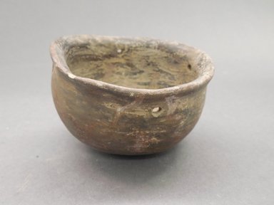 Ancient Pueblo. <em>Bowl</em>. Clay, slip, 2 x 2 7/8 in.  (5.1 x 7.3 cm). Brooklyn Museum, Riggs Pueblo Pottery Fund, 02.257.2591. Creative Commons-BY (Photo: Brooklyn Museum, CUR.02.257.2591.jpg)