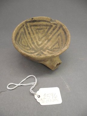 Ancient Pueblo (Anasazi). <em>Ladle Fragment</em>. Clay, slip, 2 1/4 x 3 in.  (5.7 x 7.6 cm). Brooklyn Museum, Riggs Pueblo Pottery Fund, 02.257.2596. Creative Commons-BY (Photo: Brooklyn Museum, CUR.02.257.2596.jpg)