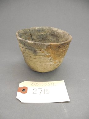 Ancient Pueblo (Anasazi). <em>Jar</em>. Clay, 3 1/8 x 4 1/4 in. (7.9 x 10.8 cm). Brooklyn Museum, Gift of Charles A. Schieren, 02.259.2713. Creative Commons-BY (Photo: Brooklyn Museum, CUR.02.259.2713.jpg)