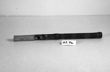 Possibly Hawaiian. <em>Flute</em>. Bamboo, 19 1/2 × 1 3/4 in. (49.5 × 4.5 cm). Brooklyn Museum, Brooklyn Museum Collection, 02.76. Creative Commons-BY (Photo: Brooklyn Museum, CUR.02.76_bw.jpg)