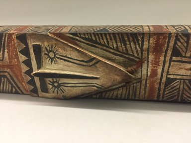 Solomon Islander. <em>Canoe-Shaped Club</em>. Wood, 2 1/16 x 2 1/4 x 37 in. (5.3 x 5.8 x 94 cm). Brooklyn Museum, Purchased with funds given by A. Augustus Healy, Carll de Silver and Robert B. Woodward, 03.324.2811. Creative Commons-BY (Photo: , CUR.03.324.2811_detail01.jpg)