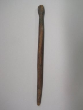 Ancestral Hopi Pueblo. <em>Plume Stick with Carved Top</em>, 1070-1300. Wood, 13/16 × 1/2 × 9 1/4 in. (2.1 × 1.3 × 23.5 cm). Brooklyn Museum, Museum Expedition 1903, Purchased with funds given by A. Augustus Healy and George Foster Peabody, 03.325.10282. Creative Commons-BY (Photo: , CUR.03.325.10282.jpg)