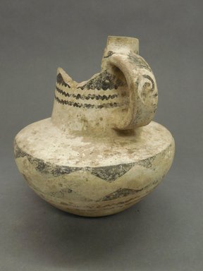 Ancient Pueblo. <em>Pitcher</em>, 875-1130, Pueblo I-II. Clay, slip, pigment, 6 x 5 1/2 in. (15.2 x 14 cm). Brooklyn Museum, Museum Expedition 1903, Purchased with funds given by A. Augustus Healy and George Foster Peabody, 03.325.10773. Creative Commons-BY (Photo: Brooklyn Museum, CUR.03.325.10773.jpg)