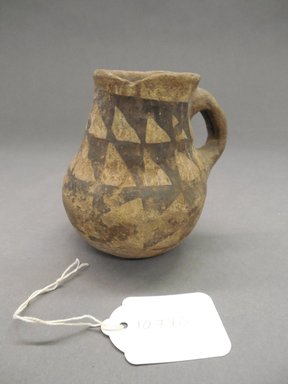 Ancient Pueblo. <em>Pitcher</em>, 500-750, Basketmaker III. Clay, 4 3/8 x 4 1/4 in. (11.1 x 10.8 cm). Brooklyn Museum, Museum Expedition 1903, Purchased with funds given by A. Augustus Healy and George Foster Peabody, 03.325.10776. Creative Commons-BY (Photo: Brooklyn Museum, CUR.03.325.10776.jpg)