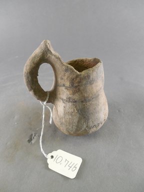 Ancient Pueblo (Anasazi). <em>Miniature Pitcher</em>. Clay, 4 5/8 x 3 3/4 in. (11.7 x 9.5 cm). Brooklyn Museum, Museum Expedition 1903, Purchased with funds given by A. Augustus Healy and George Foster Peabody, 03.325.10796. Creative Commons-BY (Photo: Brooklyn Museum, CUR.03.325.10796.jpg)