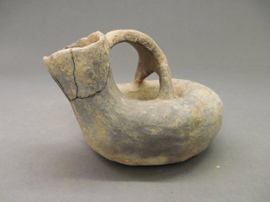 Ancient Pueblo. <em>Pitcher in the Shape of a Ring</em>, 500-700 (probably). Clay, 4 x 3 1/8 x 3 in (10.2 x 7.9 cm). Brooklyn Museum, Museum Expedition 1903, Purchased with funds given by A. Augustus Healy and George Foster Peabody, 03.325.10811. Creative Commons-BY (Photo: Brooklyn Museum, CUR.03.325.10811_view1.jpg)