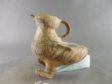 Ancient Pueblo. <em>Pitcher in the Shape of a Duck</em>, Probably 900-1100, Pueblo II. Clay, 6 1/4 x 4 3/8 x 6 1/4 in (15.9 x 11.1 x 15.9 cm). Brooklyn Museum, Museum Expedition 1903, Purchased with funds given by A. Augustus Healy and George Foster Peabody, 03.325.10819. Creative Commons-BY (Photo: Brooklyn Museum, CUR.03.325.10819_view1.jpg)