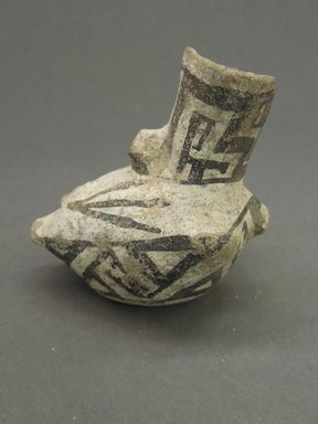 Ancestral Pueblo. <em>Miniature Pitcher in the Shape of a Bird</em>, Pueblo I?. Clay, slip, 3 x 3 in. (7.6 x 7.6 cm). Brooklyn Museum, Museum Expedition 1903, Purchased with funds given by A. Augustus Healy and George Foster Peabody, 03.325.10831. Creative Commons-BY (Photo: Brooklyn Museum, CUR.03.325.10831_view1.jpg)
