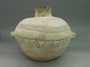 Ancient Pueblo (Anasazi). <em>Canteen</em>, Probably 700-900, Pueblo I. Clay, 9 3/4 x 12 1/4 in (25.4 x 31.1 cm). Brooklyn Museum, Museum Expedition 1903, Purchased with funds given by A. Augustus Healy and George Foster Peabody, 03.325.10832. Creative Commons-BY (Photo: Brooklyn Museum, CUR.03.325.10832.jpg)